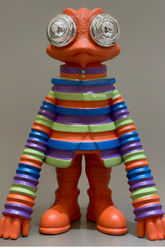 Cartoon Frog Ornament Sculpture (Multicolor)